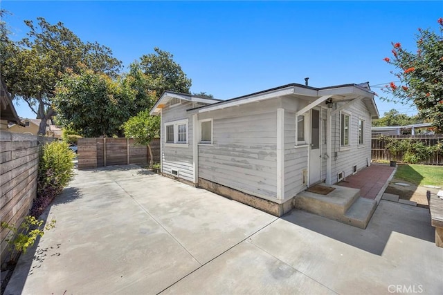 124 N Princeton Ave, Fullerton, CA 92831 - view of home's exterior featuring a patio area and a fenced backyard