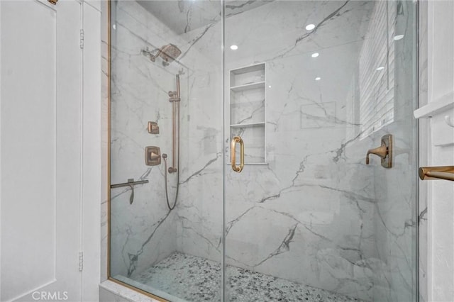 1616 E Ocean Blvd Unit 6, Long Beach, CA 90802 - bathroom featuring a marble finish shower