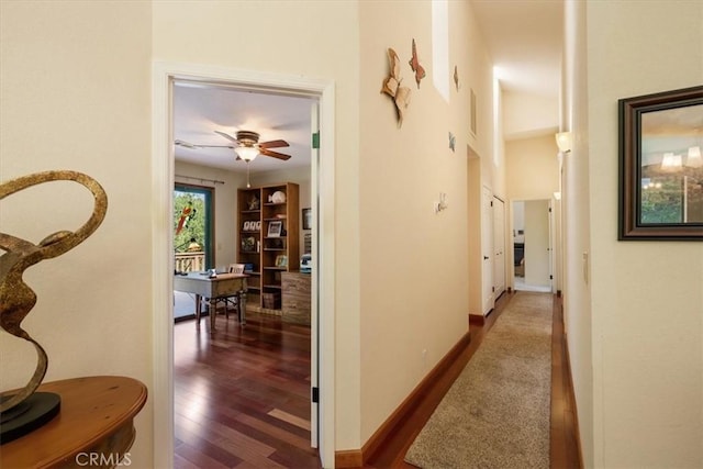 6271 Twinberry Cir Unit 6, Avila Beach, CA 93424 - hallway featuring a desk and wood finished floors