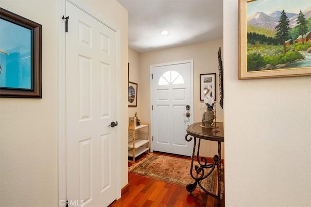 6271 Twinberry Cir Unit 6, Avila Beach, CA 93424 - entrance foyer featuring dark wood-type flooring and recessed lighting