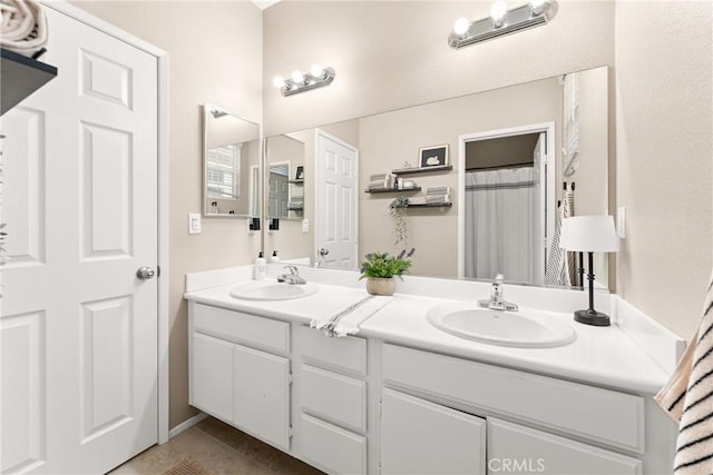 1474 De La Vina St, Chula Vista, CA 91913 - full bath with double vanity and tile patterned floors