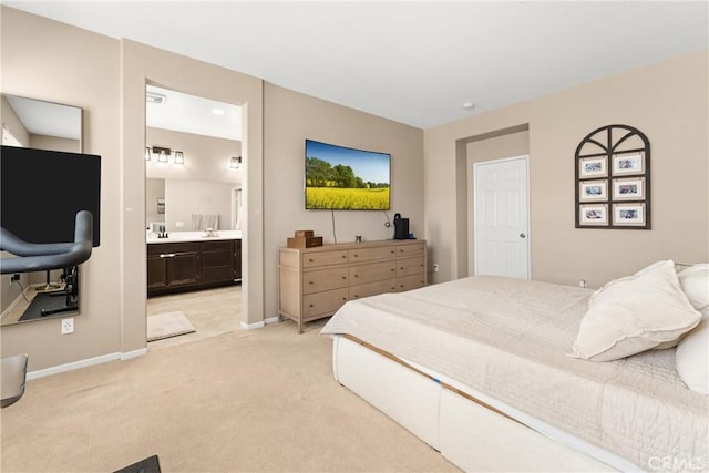 1474 De La Vina St, Chula Vista, CA 91913 - bedroom with light carpet and connected bathroom