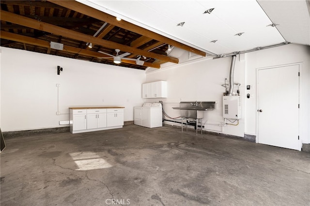 1245 Palm Ave, Chico, CA 95926 - garage with separate washer and dryer and water heater