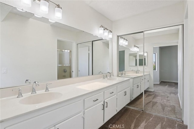 1122 W Galway St, Rialto, CA 92377 - full bath featuring double vanity and a shower stall