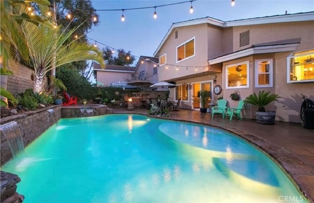 25491 2nd St, Lake Forest, CA 92630 - view of pool featuring a patio and a pool with connected hot tub