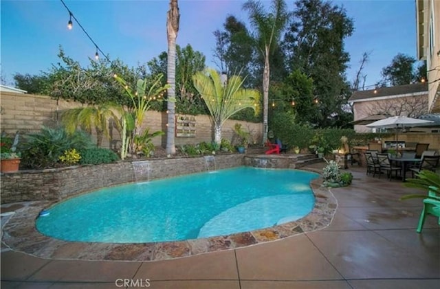 25491 2nd St, Lake Forest, CA 92630 - view of pool featuring a patio area and a fenced backyard