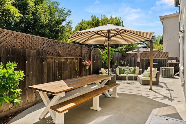 3192 Sawyers Bar Ln, Chico, CA 95973 - fenced backyard with an outdoor hangout area and a patio