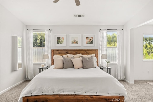 3192 Sawyers Bar Ln, Chico, CA 95973 - bedroom with light colored carpet and ceiling fan