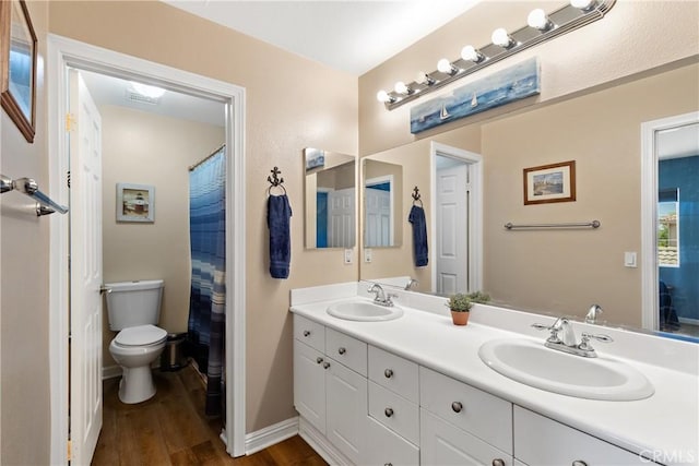 31956 Via Del Paso, Winchester, CA 92596 - full bathroom featuring wood finished floors and double vanity