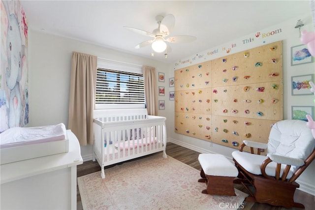 19622 Crestknoll Dr, Yorba Linda, CA 92886 - bedroom featuring wood finished floors and ceiling fan