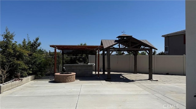 1167 Tesoro Pl, Vista, CA 92081 - view of patio featuring a gazebo