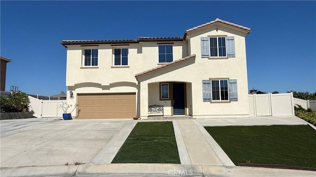 1167 Tesoro Pl, Vista, CA 92081 - view of front of home featuring a tile roof, stucco siding, a garage, and concrete driveway
