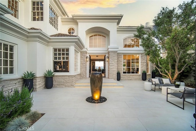 4 Ebony Glade, Laguna Niguel, CA 92677 - patio terrace at dusk with a patio