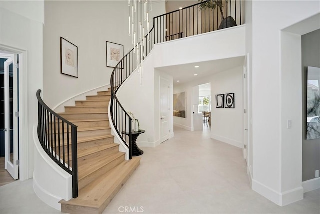 4 Ebony Glade, Laguna Niguel, CA 92677 - foyer featuring stairs, a high ceiling, and recessed lighting