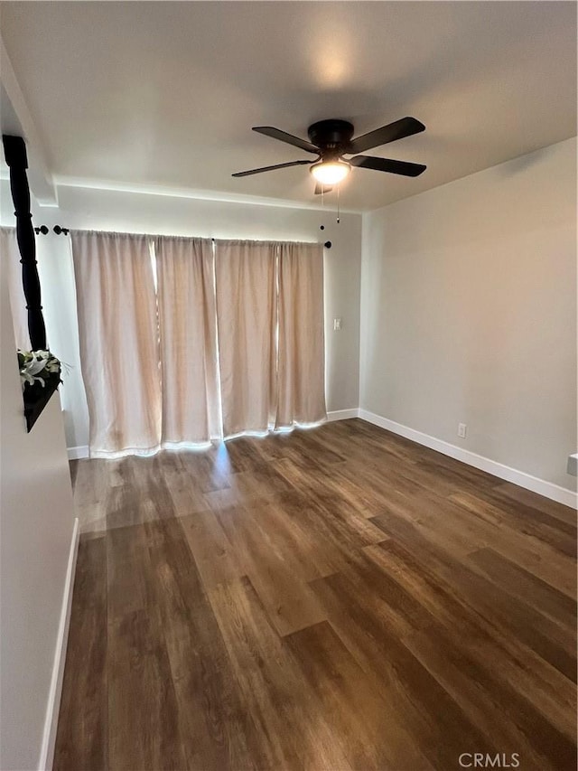 1135 W Coolfield Dr, Covina, CA 91722 - spare room with wood finished floors and ceiling fan