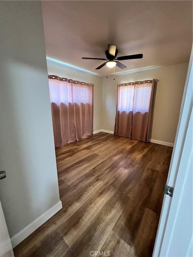 1135 W Coolfield Dr, Covina, CA 91722 - spare room featuring a ceiling fan and wood finished floors