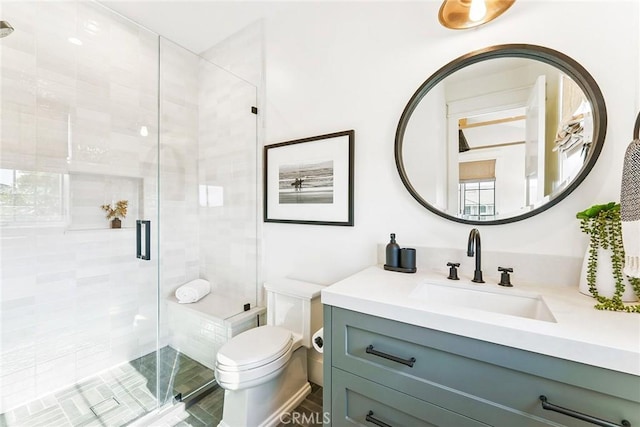 2001 Port Ramsgate Pl, Newport Beach, CA 92660 - bathroom featuring vanity and a shower stall