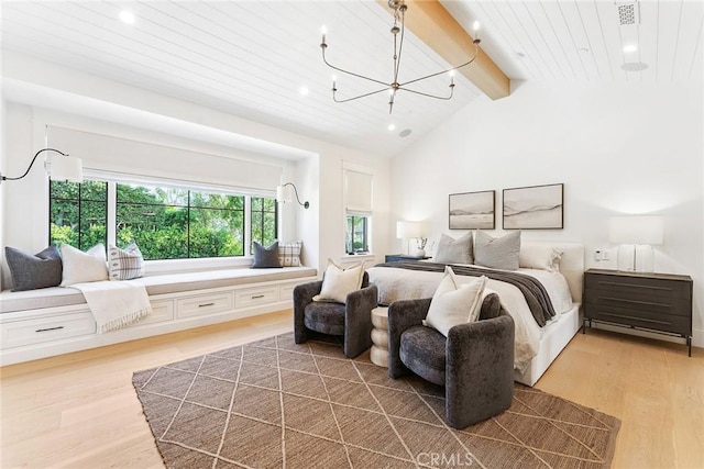 2001 Port Ramsgate Pl, Newport Beach, CA 92660 - bedroom featuring light wood-style floors, a chandelier, and recessed lighting