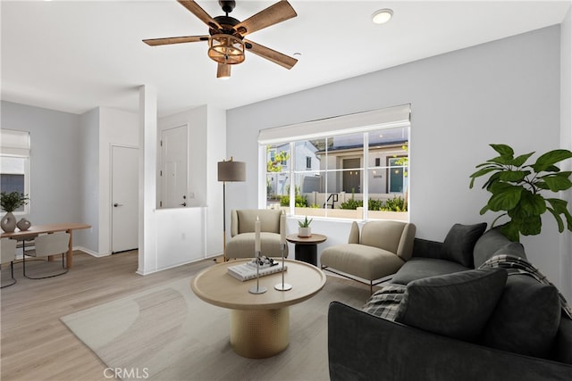 35115 Vine Pl, Fallbrook, CA 92028 - living room with ceiling fan and wood finished floors