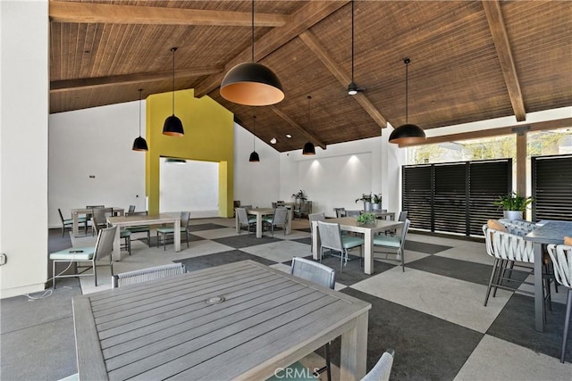 35115 Vine Pl, Fallbrook, CA 92028 - view of patio with outdoor dining area and ceiling fan