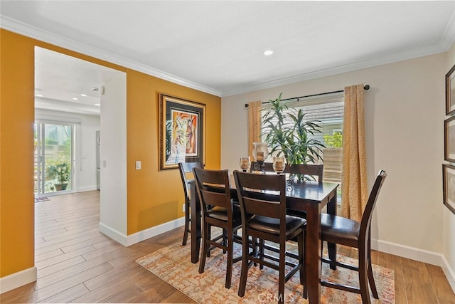 10 Glenhurst Unit 37, Irvine, CA 92604 - dining room with ornamental molding, light wood-style floors, and recessed lighting