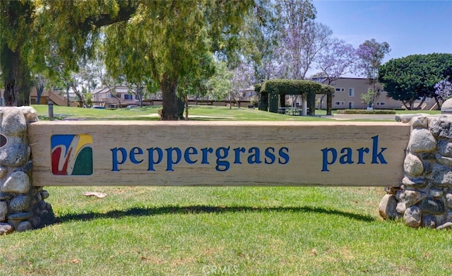 10 Glenhurst Unit 37, Irvine, CA 92604 - community sign with a yard