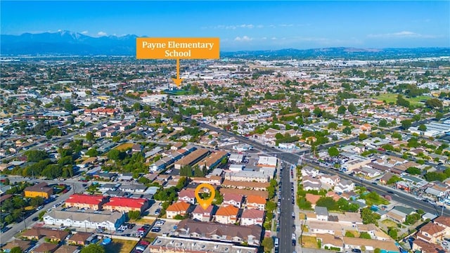11411 Elliott Ave, El Monte, CA 91732 - aerial view of property's location featuring a mountain backdrop