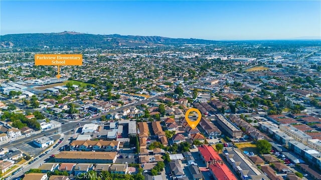 11411 Elliott Ave, El Monte, CA 91732 - aerial overview of property's location featuring a mountain backdrop