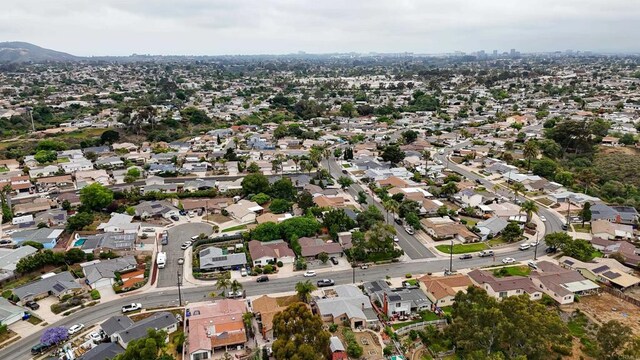 4380 Rolfe Rd, San Diego, CA 92117 - aerial overview of property's location featuring nearby suburban area