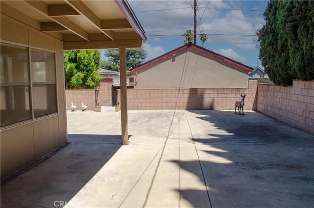10520 Haskell Ave, Granada Hills, CA 91344 - fenced backyard featuring a patio area