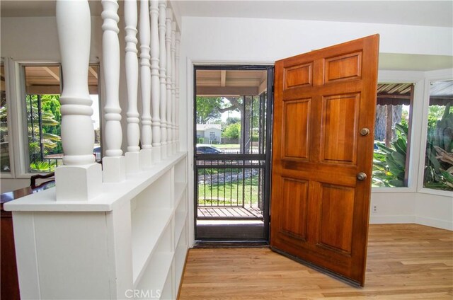 10520 Haskell Ave, Granada Hills, CA 91344 - entryway with light wood-style flooring and plenty of natural light