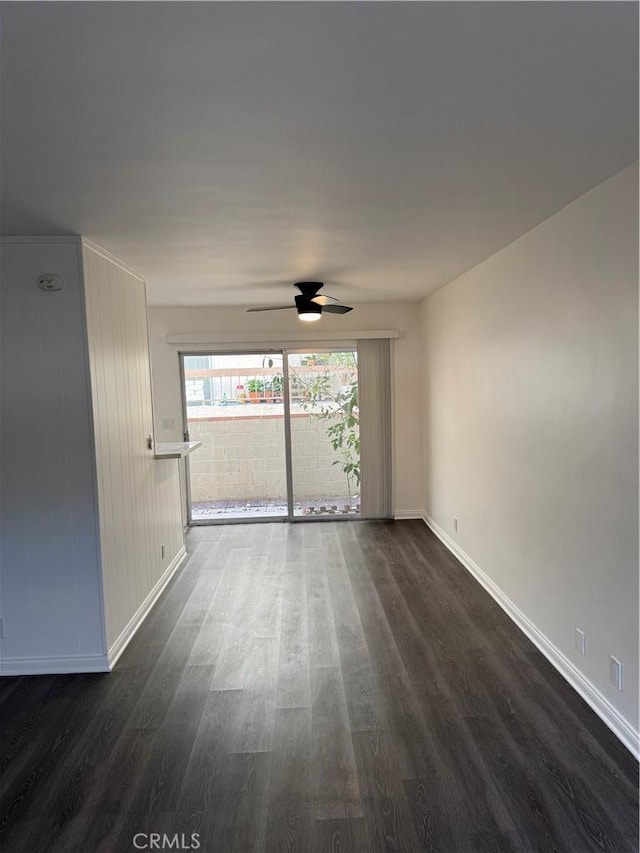 1164 Irving Ave, Glendale, CA 91201 - unfurnished room featuring dark wood-type flooring and ceiling fan