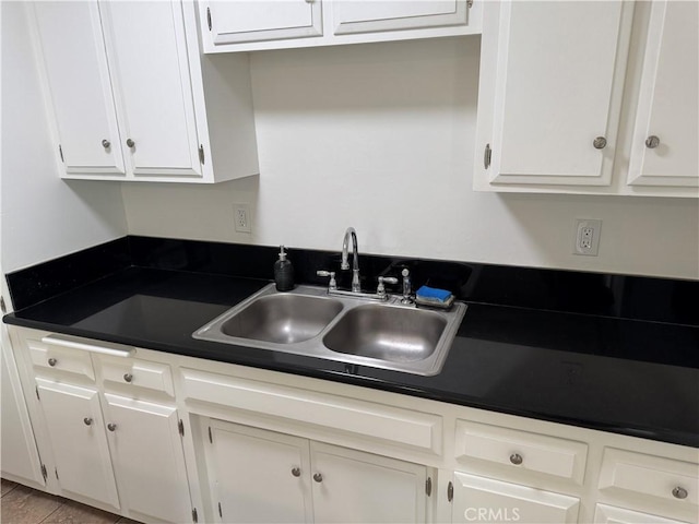 1164 Irving Ave, Glendale, CA 91201 - kitchen with white cabinetry and dark countertops