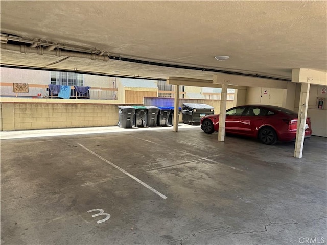 1164 Irving Ave, Glendale, CA 91201 - parking garage with concrete block wall