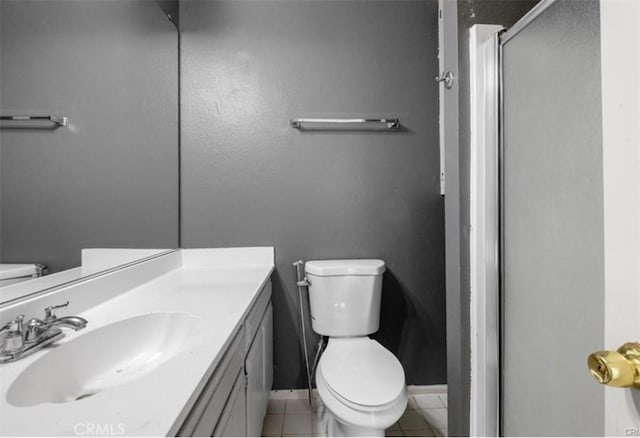 7915 Helena Ave, Riverside, CA 92504 - bathroom featuring tile patterned flooring, vanity, and a shower stall