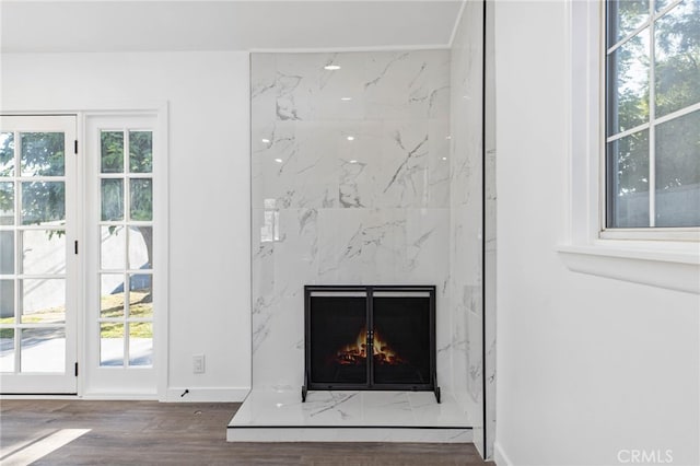 853 N Jasmine Ave, Ontario, CA 91762 - detailed view of wood finished floors and a high end fireplace