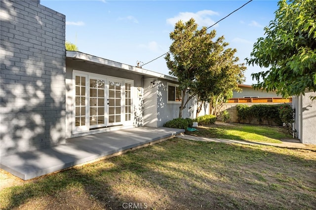 853 N Jasmine Ave, Ontario, CA 91762 - view of yard featuring french doors