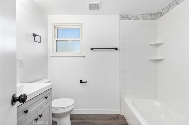 853 N Jasmine Ave, Ontario, CA 91762 - full bath featuring vanity, wood finished floors, and bathing tub / shower combination