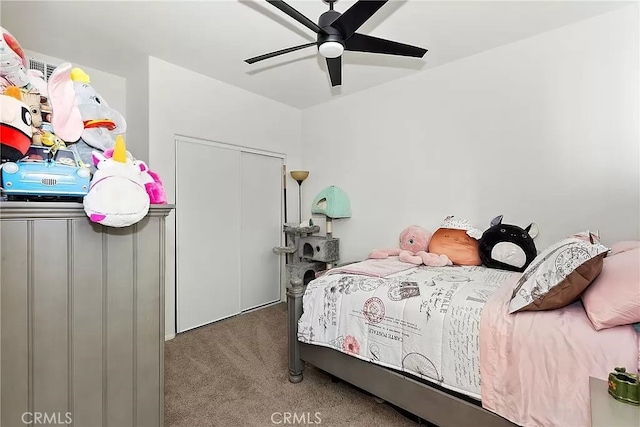 12465 Gramercy Ln, Victorville, CA 92392 - bedroom featuring carpet flooring and a ceiling fan