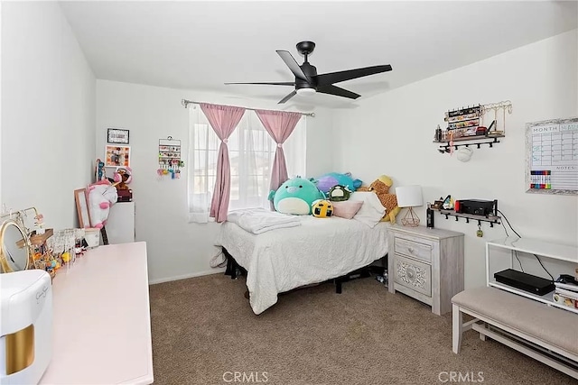 12465 Gramercy Ln, Victorville, CA 92392 - bedroom with carpet and ceiling fan