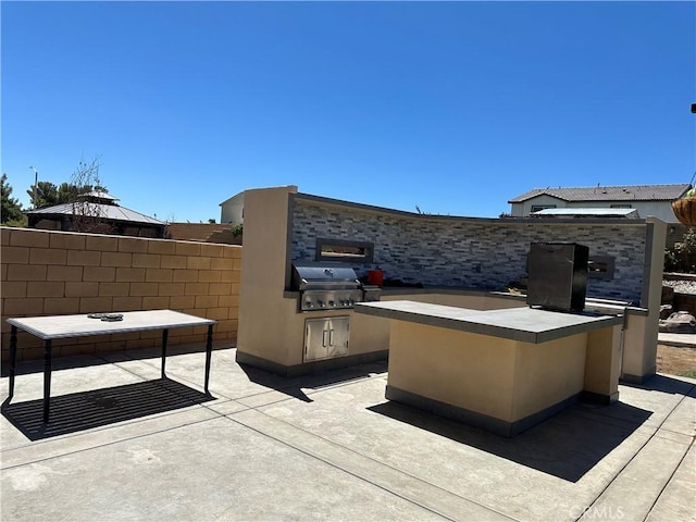 12465 Gramercy Ln, Victorville, CA 92392 - view of patio with exterior kitchen