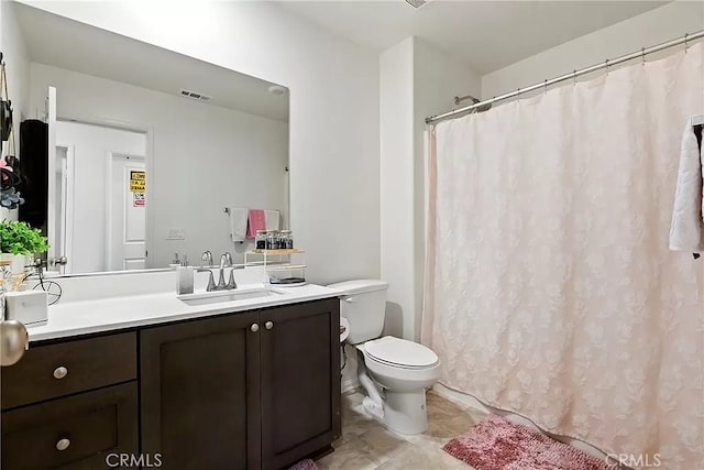 12465 Gramercy Ln, Victorville, CA 92392 - bathroom with vanity, tile patterned flooring, and curtained shower