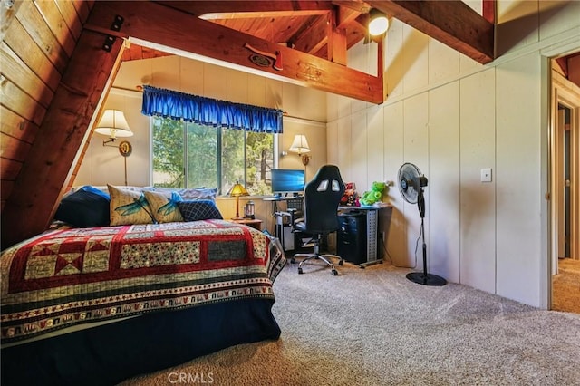 463 Delle Dr, Crestline, CA 92325 - carpeted bedroom featuring a desk
