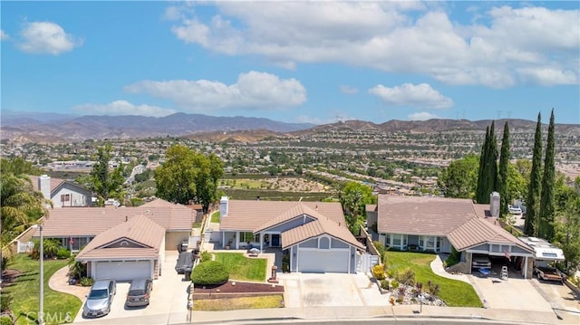 28219 Langside Ave, Canyon Country, CA 91351 - aerial view of property and surrounding area with a mountain backdrop