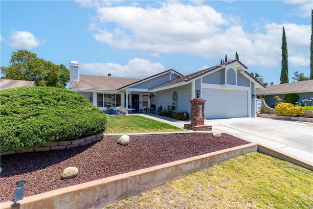 28219 Langside Ave, Canyon Country, CA 91351 - ranch-style home featuring an attached garage, driveway, and a front lawn