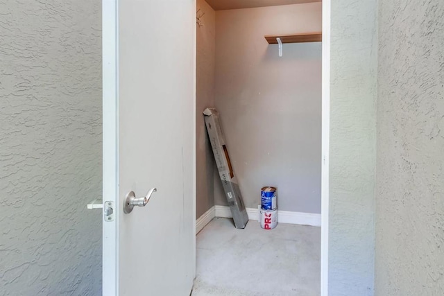 506 Canyon Dr Unit 70, Oceanside, CA 92054 - interior space with concrete floors and a textured wall