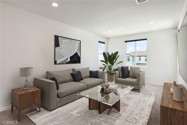 28508 Daybreak Way, Saugus, CA 91350 - carpeted living room featuring recessed lighting