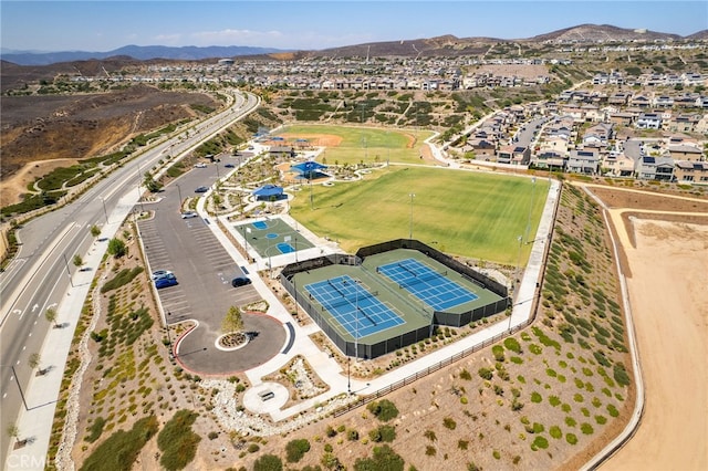 28508 Daybreak Way, Saugus, CA 91350 - aerial view of residential area featuring a mountain backdrop