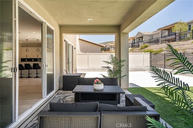 28508 Daybreak Way, Saugus, CA 91350 - view of patio with outdoor lounge area