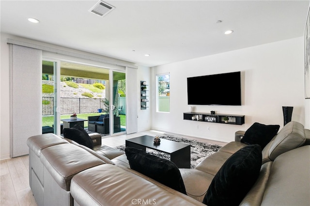 28508 Daybreak Way, Saugus, CA 91350 - living area with light wood-style flooring and recessed lighting